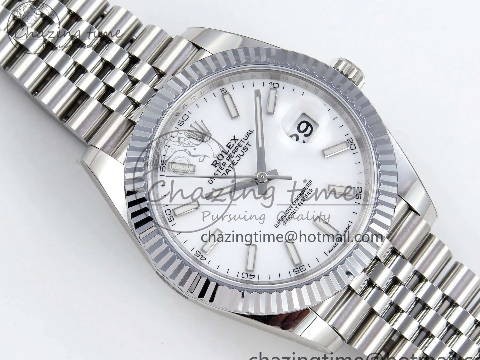 MiroTime 0112 Datejust 41mm 126234 904L Steel HGF 1:1 Best Edition White Dial on SS Bracelet VR Compact 1464